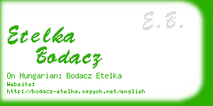 etelka bodacz business card